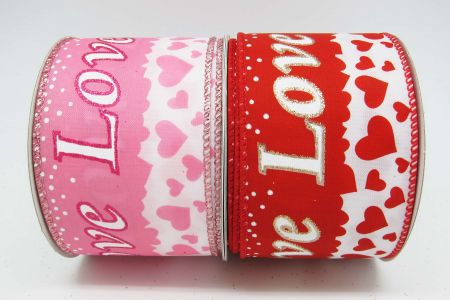 Love on Sky Ribbon-pink/red